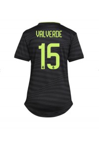 Real Madrid Federico Valverde #15 Fotballdrakt Tredje Klær Dame 2022-23 Korte ermer